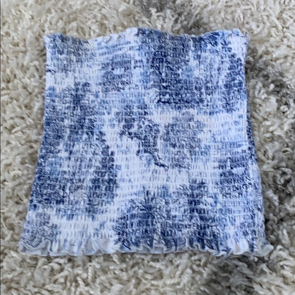 blue coral tube top